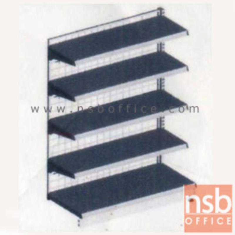 D06A003:ชั้นเหล็กซุปเปอร์มาร์เก็ต สูง 180 cm. หนา 0.5 mm. 5 แผ่นชั้น หน้าเดียว  รุ่น CK-F8 แบบตัวตั้งและตัวต่อ 