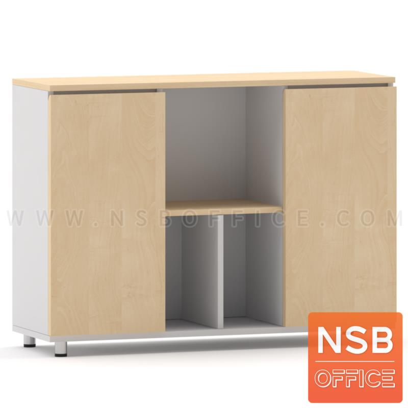 C01A086:ตู้เอกสาร 2 บานเปิด 3 ช่องโล่ง หน้าบานเพ่ รุ่น Alvin (อัลวิน)  โครงขาเหล็กชุบโครเมี่ยม