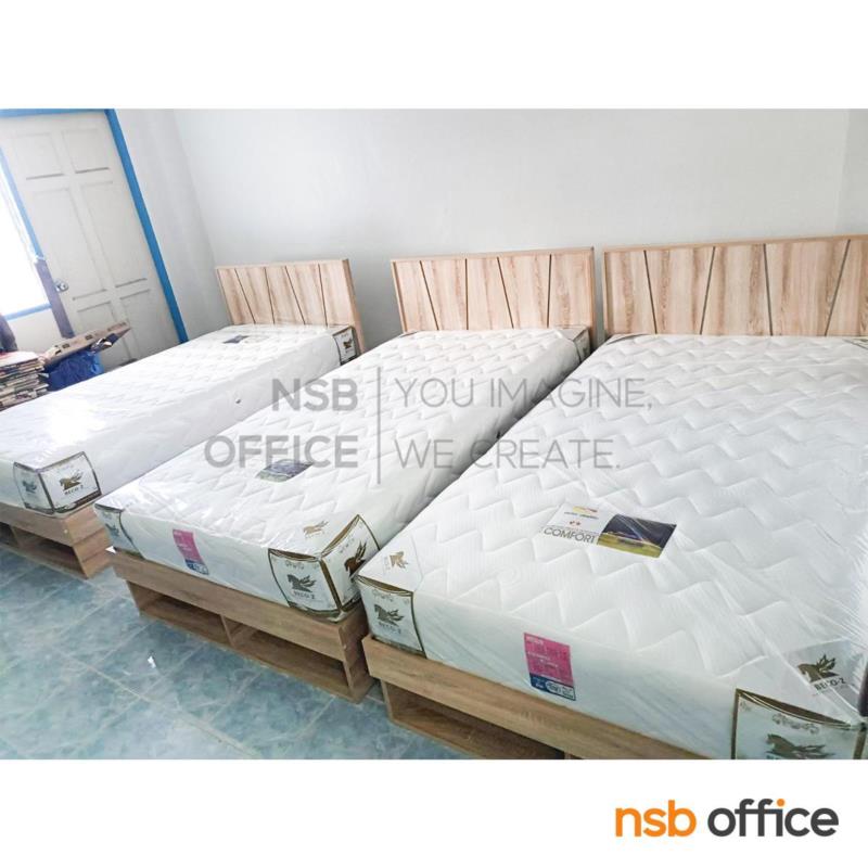 เตียงนอนไม้ รุ่น Quinton (ควินตัน) 3.5 ฟุต มีลิ้นชักข้างเตียง 