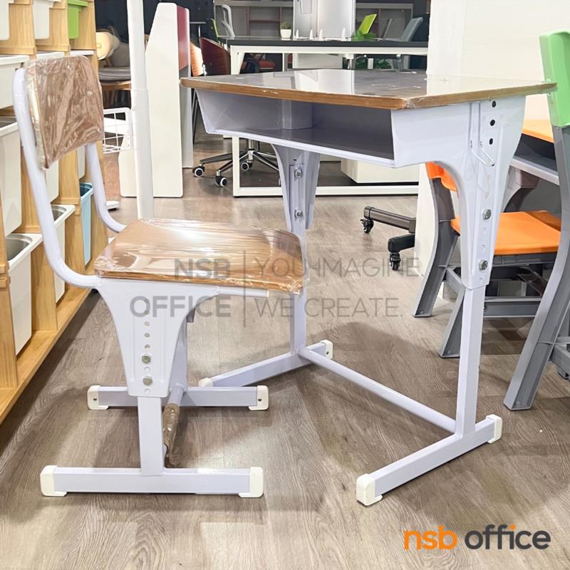 B07A024:โต๊ะนักเรียนปรับระดับ รุ่น Timber (ทิมเบอร์)  ขาเหล็ก