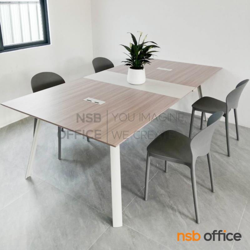 A05A281:โต๊ะประชุมทรงสี่เหลี่ยม รุ่น Campus (แคมปัส) ขนาด 240W cm.  ขาเหล็ก