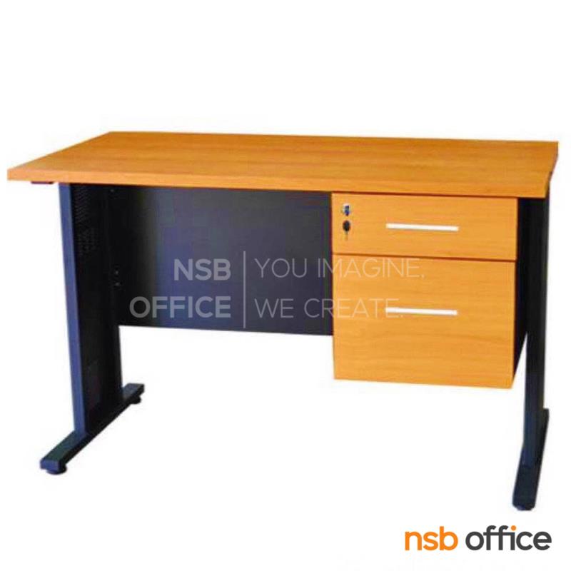 โต๊ะทำงาน 2 ลิ้นชัก  รุ่น Zelda (เซลด้า) ขนาด 120W cm. ขาเหล็ก 