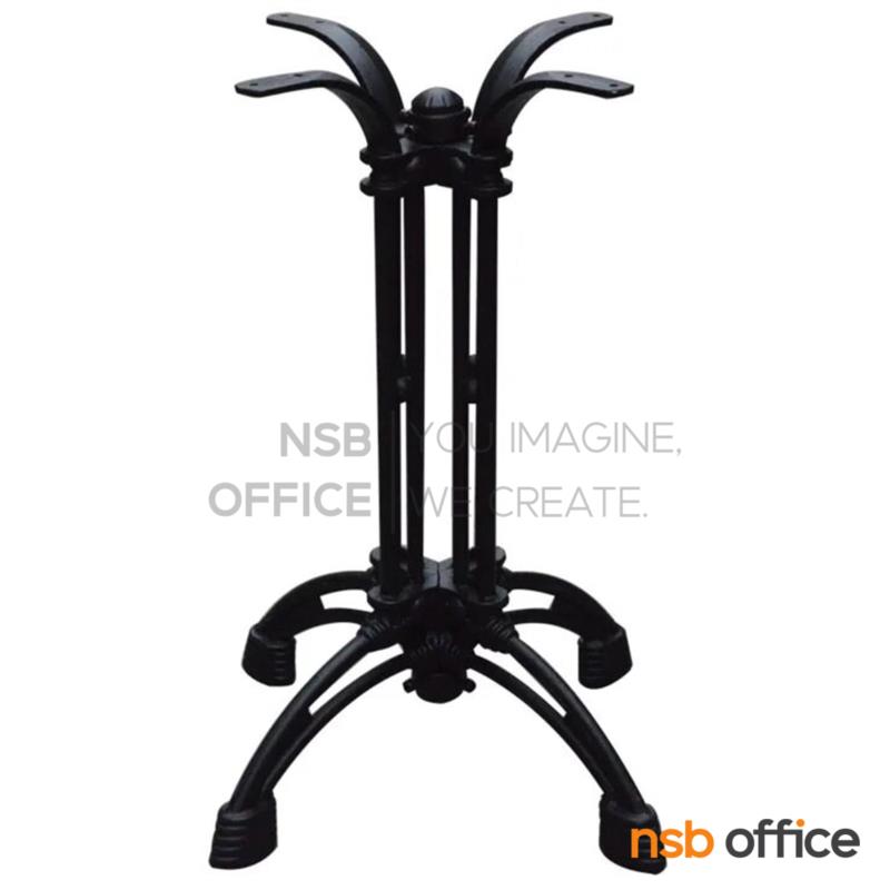 A14A224:ขาโต๊ะบาร์เหล็กหล่อ ทรงโรมัน รุ่น DEDO (ดีโด้)  สีดำ