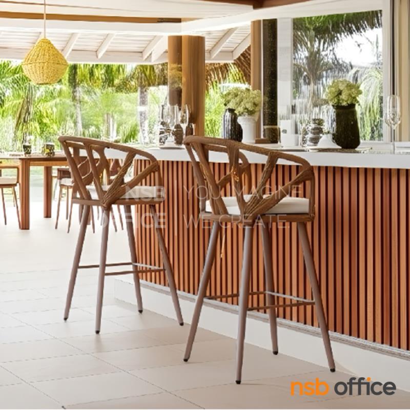 เก้าอี้บาร์พลาสติก PE รุ่น Montell (มอนเทล)  ขาเหล็ก