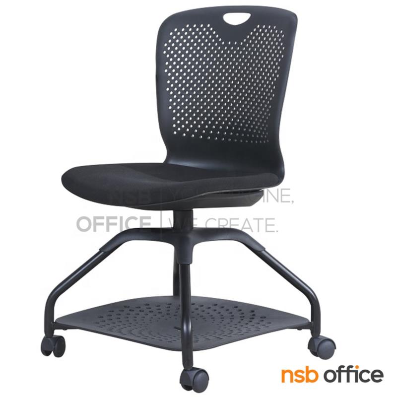 B30A060:เก้าอี้เฟรมโพลี่ล้อเลื่อน รุ่น Coral (คอรัล)  ไม่มีแผ่นเลคเชอร์ ฐานวางกระเป๋าได้