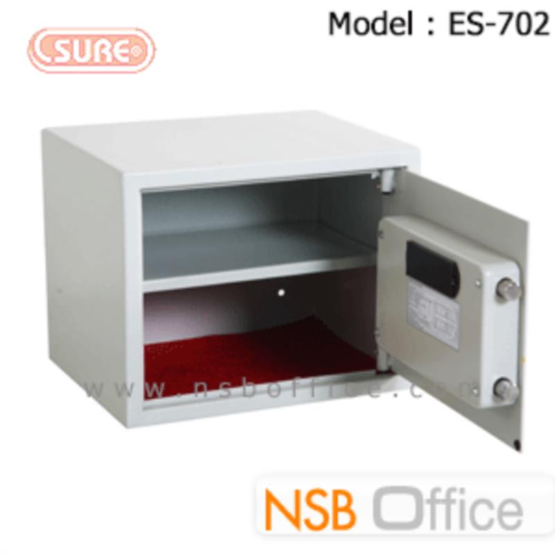 ตู้เซฟดิจิตอล 12.5 กก. SR-ES702 (1 รหัสกด / 1 ปุ่มหมุนบิด) ขนาด 38W*30D*31H cm.   