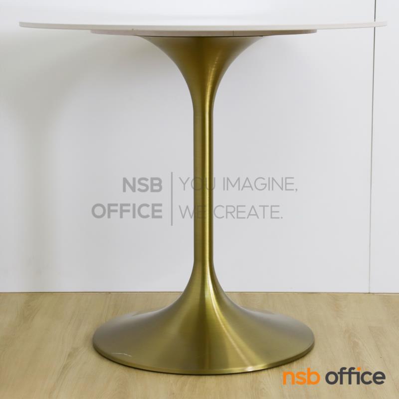 J02A035:ขาโต๊ะบาร์ทรงแจกัน  รุ่น Mosaic (โมเสค)  สแตนเลส hairline สีทอง