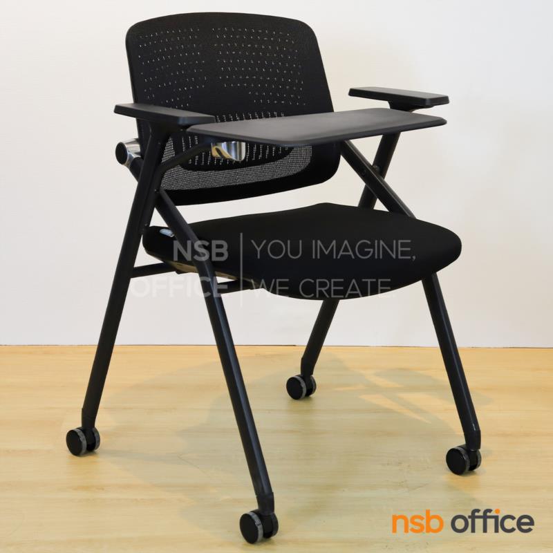 B07A119:เก้าอี้เลคเชอร์หลังเน็ตล้อเลื่อน รุ่น Fortress (ฟอร์ททริส)  ขาเหล็ก