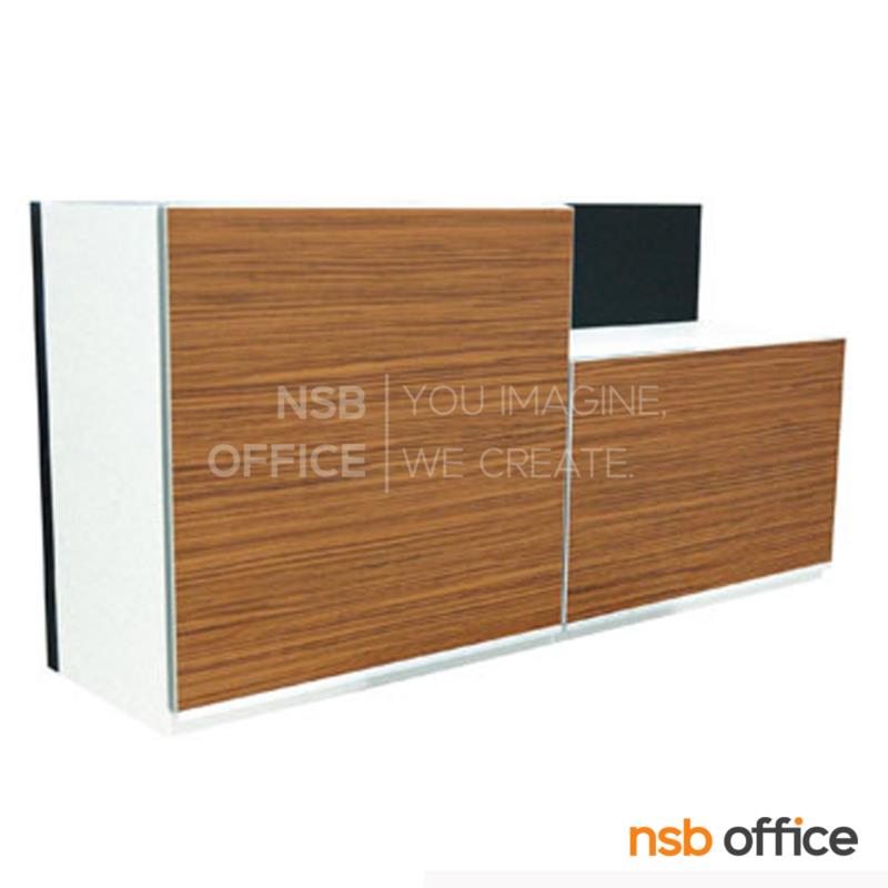 K04A002: ตู้แขวนผนังสีลายไม้ตัดขาว 2 บานเปิด พร้อมพื้นที่โล่งมุมขวา   รุ่น Martinell 2 (สำหรับครัวเปียกและครัวแห้ง) 