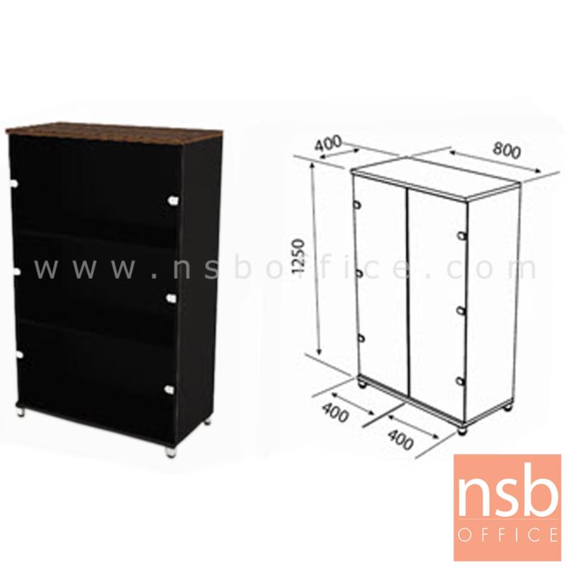 ตู้เอกสาร สูง 120cm. 2 บานเปิดกระจก รุ่น COMET (คัมมิท)  