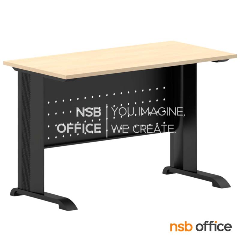 A10A082:โต๊ะโล่ง รุ่น Ultimate (อัลทิเมต) ขนาด 120W, 150W cm.  โครงขาเหล็กสีดำ