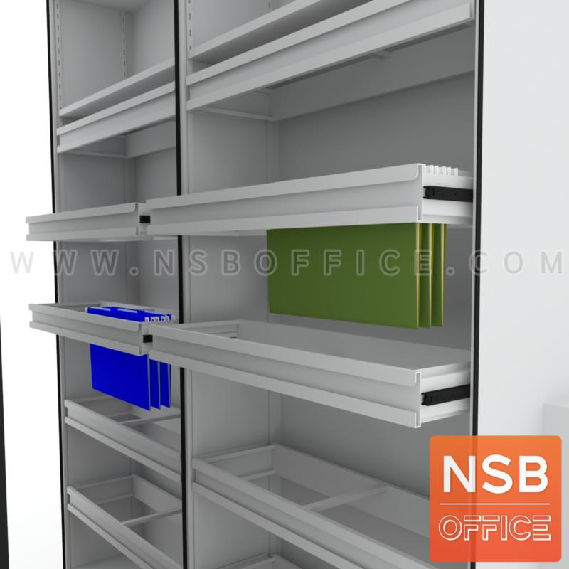 D01A013:ลิ้นชักแฟ้มแขวน (ติดตั้งแทนแผ่นชั้นปกติ)  สำหรับลูกค้าที่ต้องการติดตั้งเป็นบางส่วน 