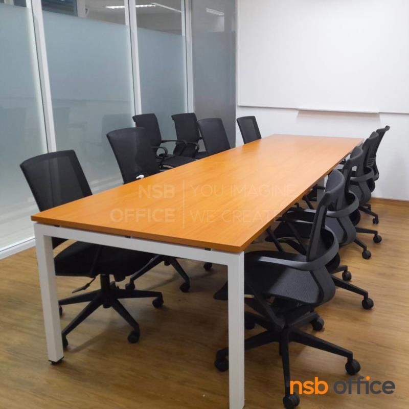 โต๊ะประชุมทรงสี่เหลี่ยม รุ่น Innova (อินโนวา) ขนาด 150W, 180W, 200W, 240W cm.  ขาเหล็ก