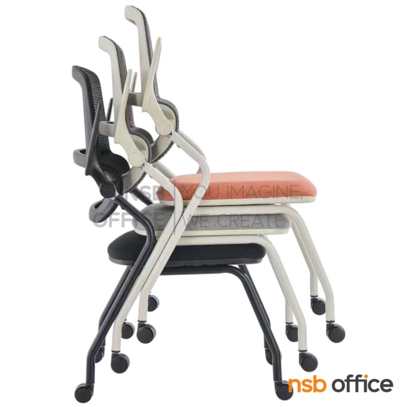เก้าอี้สัมมนาหลังเน็ต รุ่น Lizzle II (ลิซเซิล 2)  โครงเหล็กสีเทาอ่อน