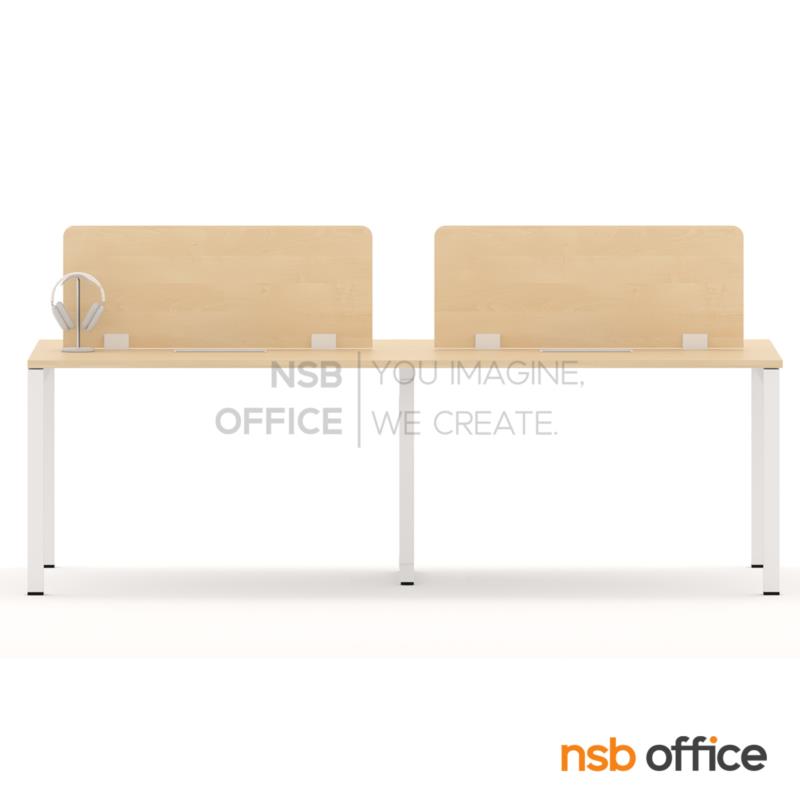 ชุดโต๊ะทำงาน 4 ที่นั่งพร้อมมินิสกรีน รุ่น Capello (คาเพลโล่) ขนาด 240W*120D cm. พร้อมกล่องรางไฟ A24A034 