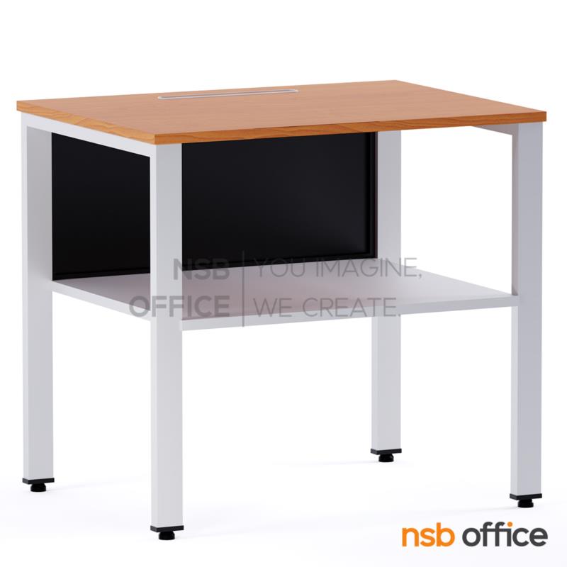โต๊ะวางปริ้นเตอร์ มีที่วางกระดาษและช่องสอดกระดาษ รุ่น Onyx (โอนิกซ์) ขนาด 80W cm.  ขาเหล็ก