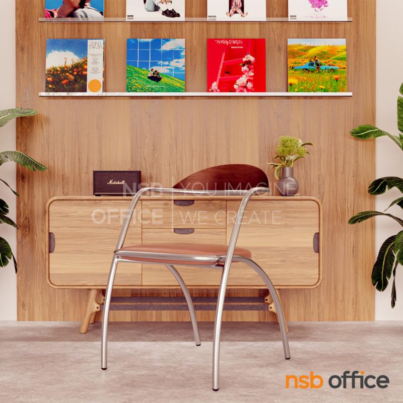 เก้าอี้อเนกประสงค์เหล็ก รุ่น MN-D-7  ขาเหล็กชุบโครเมี่ยม