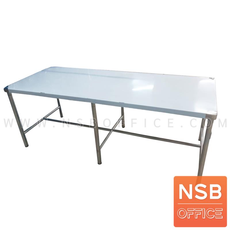 G12A286:โต๊ะสแตนเลส รุ่น Decay (ดีเคย์) ขนาด 200W*80D cm. 