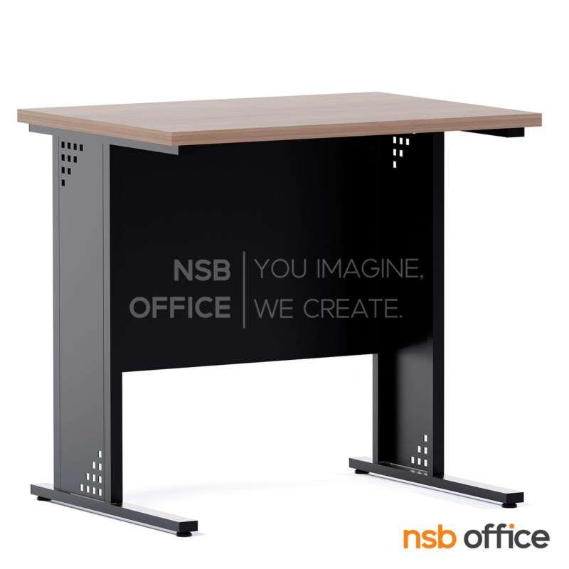 H10A002:โต๊ะทำงานโล่ง รุ่น Angele (แอนเจลเล่) ขนาด 80W cm. โครงขาเหล็กตัวแอล