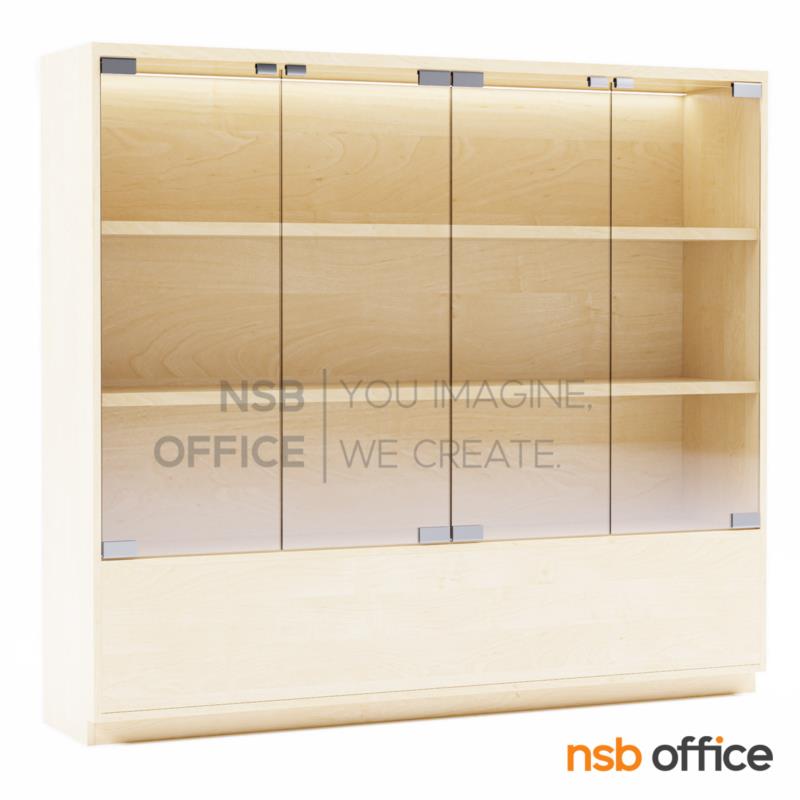 G04A063:ตู้กระจกโชว์สินค้า รุ่น Thorix (ธอริกซ์) สูง 160 cm.  (มีไฟ led ด้านในโล่งตลอด)