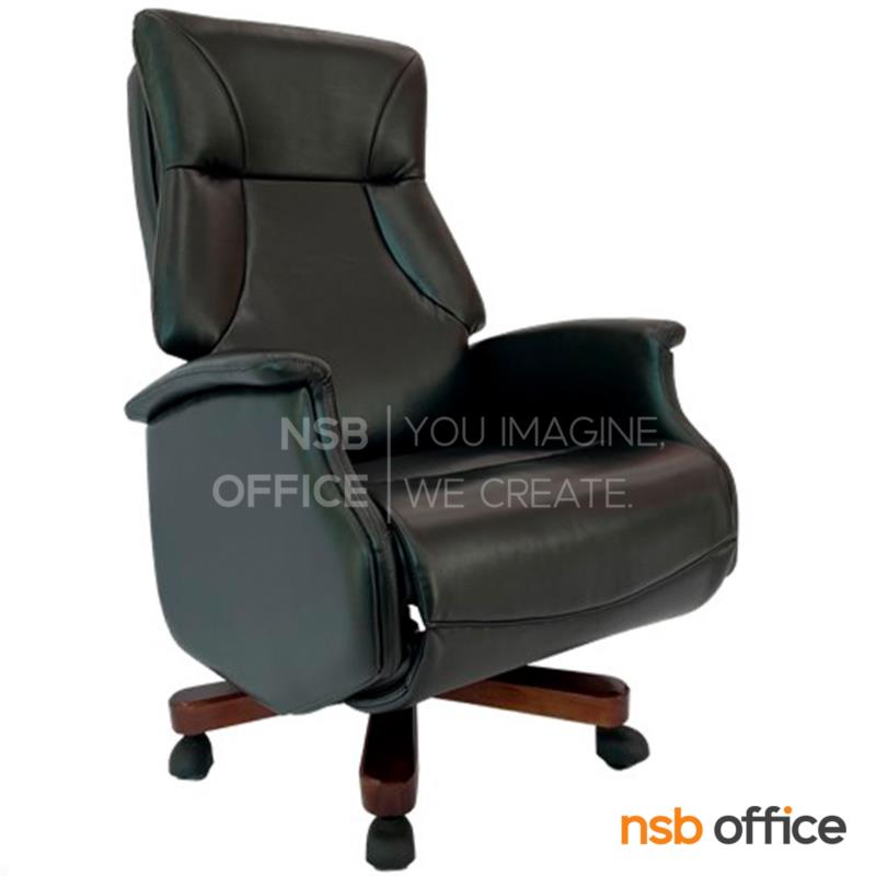 B25A161:เก้าอี้ผู้บริหารคลาสสิก รุ่น Classviva (คลาสวีว่า)  มีที่พักเท้า ขาไม้