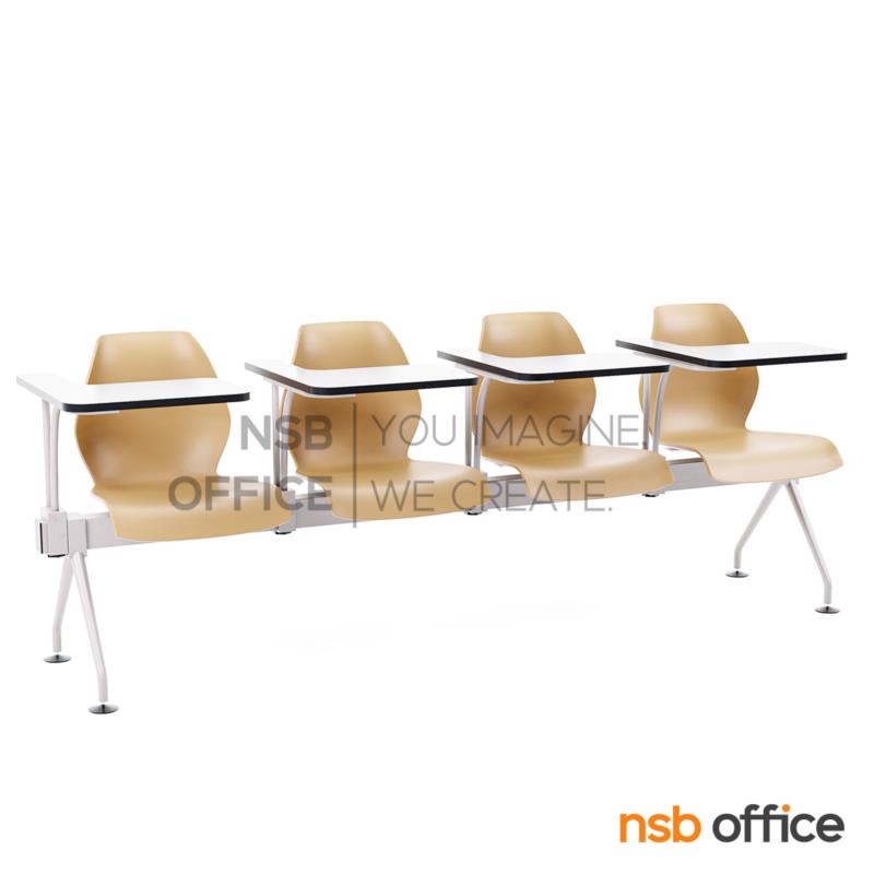 เก้าอี้เลคเชอร์แถวเฟรมโพลี่ รุ่น B708 2 ,3 และ 4 ที่นั่ง ขาเหล็กพ่นสีเทา