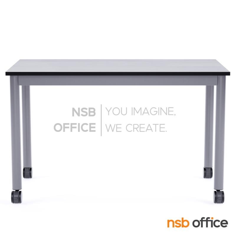 โต๊ะเรียนกิจกรรม สี่เหลี่ยม  รุ่น Barron 80, 100, 120, 150W cm ล้อเลื่อน