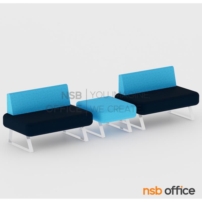 B12A314:ชุดโซฟารับแขก รุ่น Trio I (ทรีโอ 1) ขนาด 60W, 120W cm. ขาเหล็กชุบโครเมี่ยม