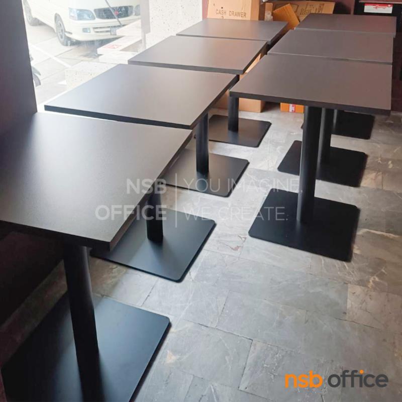 โต๊ะบาร์ ขาสี่เหลี่ยม หน้าสี่เหลี่ยม รุ่น Sonata (โซนาตา)  (ขาสีดำ)