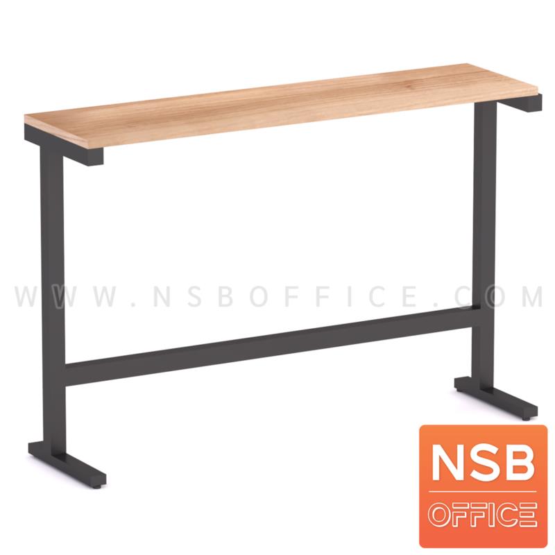 A05A121:เคาน์เตอร์บาร์สูงหน้าตรง  PS  ขาเหล็กเหลี่ยม มีพักเท้า