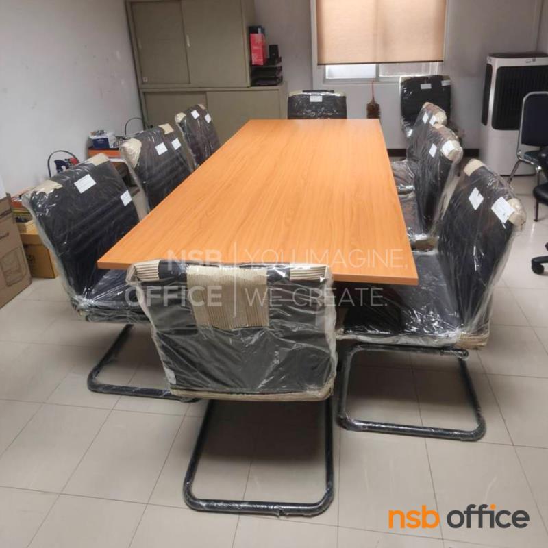 เก้าอี้รับแขกขาตัวซี รุ่น Sunflower (ซันฟลาวเวอร์)  ไม่มีเท้าแขน ขาเหล็กพ่นดำ