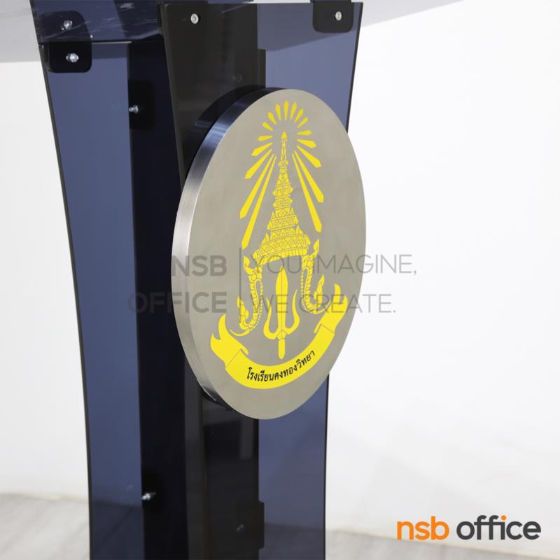 โพเดียมอะคริลิค รุ่น Lindis (ลินดิส)  ล้อเลื่อน สามารถล็อกให้คงที่ได้