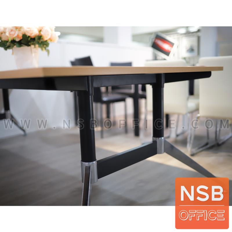 โต๊ะประชุมทรงสี่เหลี่ยม รุ่น Ollivander (โอลิแวนเดอร์)  ขาเหล็กทรงหางปลา