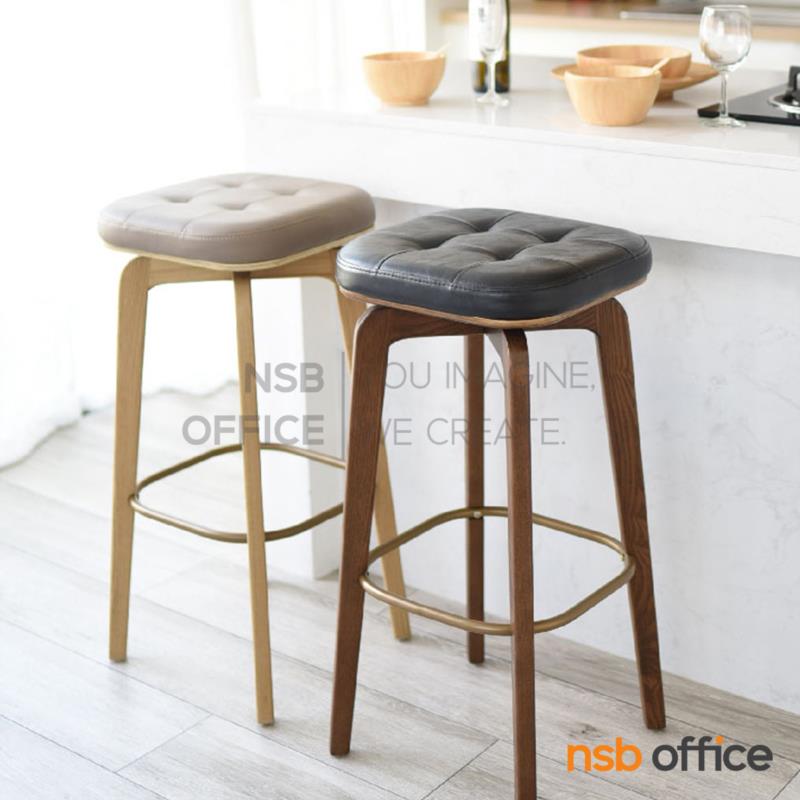 เก้าอี้บาร์สูงโมเดิร์น รุ่น Lita (ลิต้า)  ขาไม้