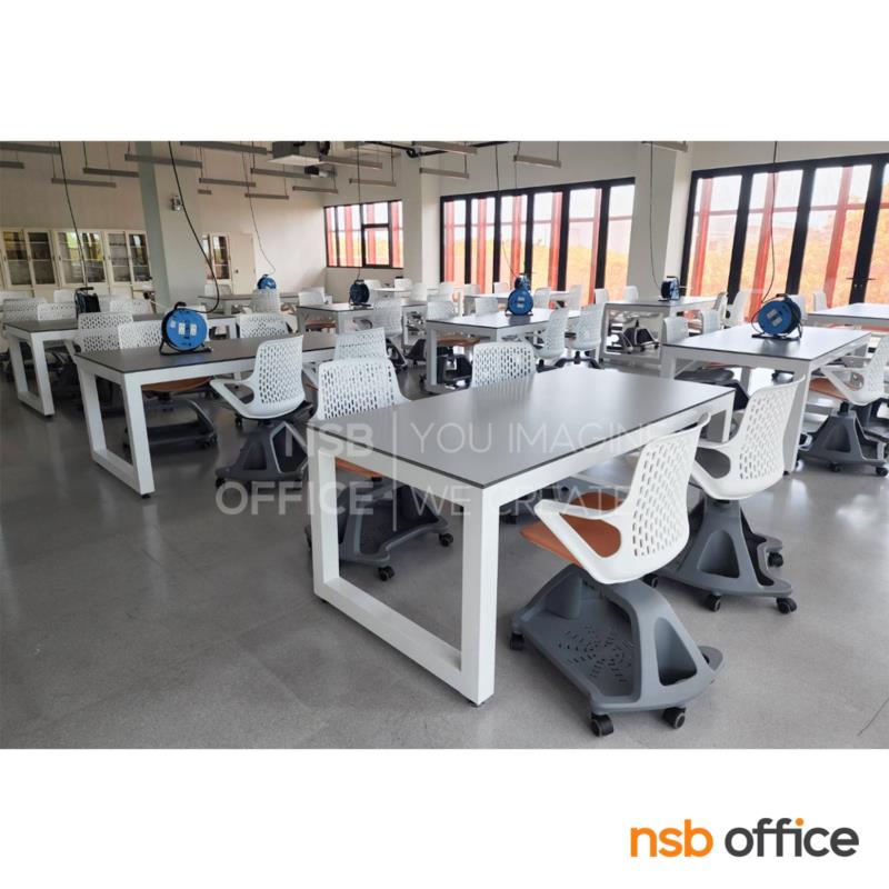 โต๊ะงานทดลอง รุ่น Labseries  ขนาด 150W, 180W, 200W cm. หน้าท็อป HPL และคอมแพคลามิเนต ขาเหล็ก EPOXY