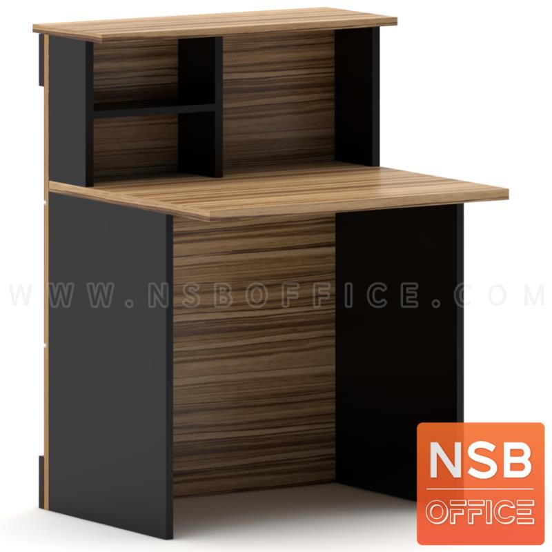 A11A042:เคาน์เตอร์หน้าตรง  รุ่น Willfull (วิลฟูล) ขนาด 80W ,120W ,160W cm.   เมลามีน สีวอลนัทตัดดำ