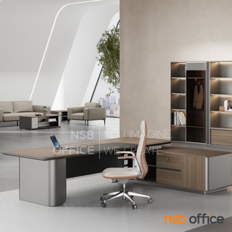โต๊ะทำงานผู้บริหารตัวแอล รุ่น Rosanel (โรซาเนล) ขนาด 240W cm. 