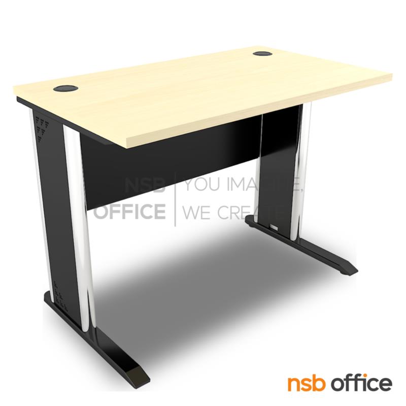 โต๊ะทำงาน บังโป๊ไม้ รุ่น Vader (เวเดอร์) ขนาด 80W ,120W ,150W cm.  ขาเหล็กตัวแอล