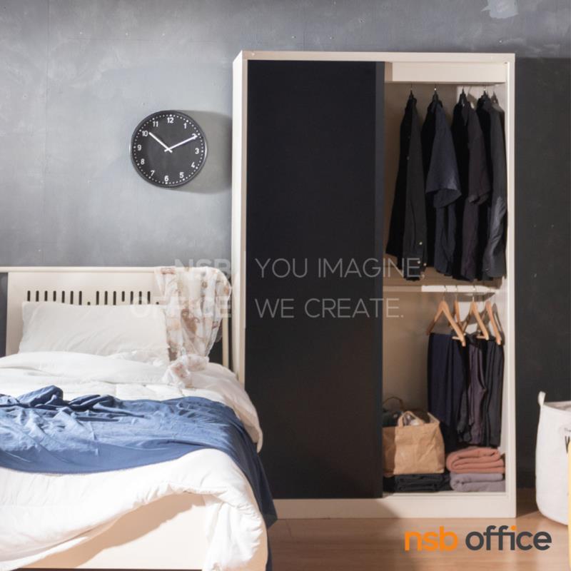 ตู้เสื้อผ้าบานเลื่อนทึบสูง 200H cm. รุ่น BW-01  