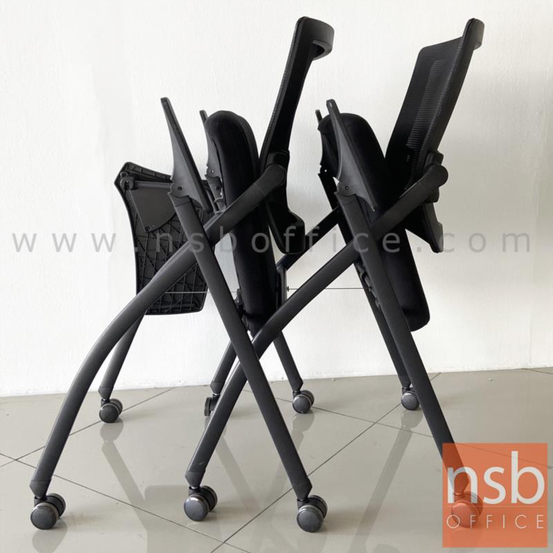 เก้าอี้สัมมนาหลังเน็ต รุ่น Daho (ดาโฮ)  ขาเหล็กพ่นสีดำ 