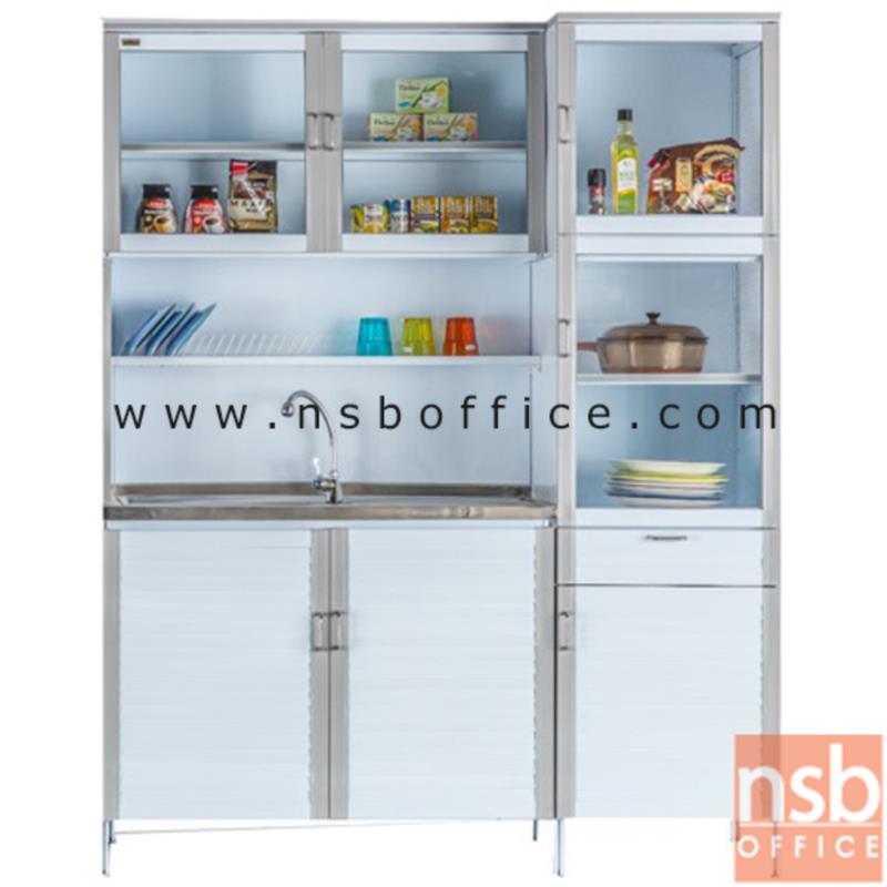 G07A082:ตู้ครัวสำหรับเก็บของใช้และอาหาร พร้อมซิงค์ล้างจาน   