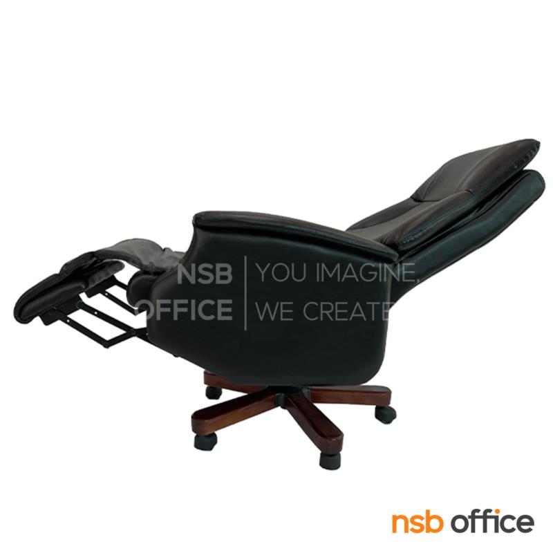 เก้าอี้ผู้บริหารคลาสสิก รุ่น Classviva (คลาสวีว่า)  มีที่พักเท้า ขาไม้