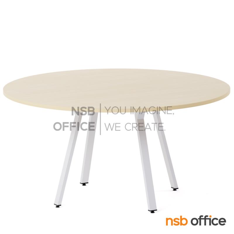 A08A049:โต๊ะประชุมทรงวงกลม รุ่น Cambric II ขนาด 150Di cm.  ขาเหล็กกล่องทำสี