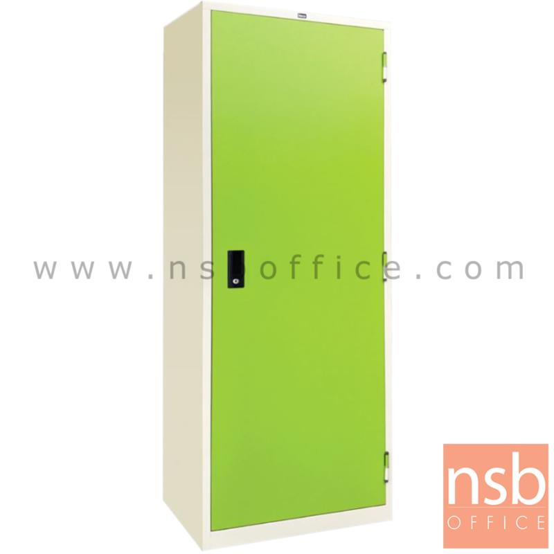 E03A042:ตู้เสื้อผ้าบานเดี่ยวทึบ รุ่น ICN-604 ขนาด 60W*183H cm. กุญแจ CyberLock 