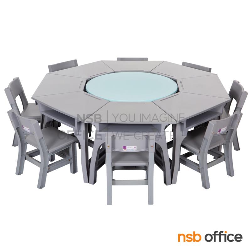 ชุดโต๊ะและเก้าอี้นักเรียน รุ่น Almond (อัลมอนด์)  ระดับชั้นประถม ขาพลาสติก