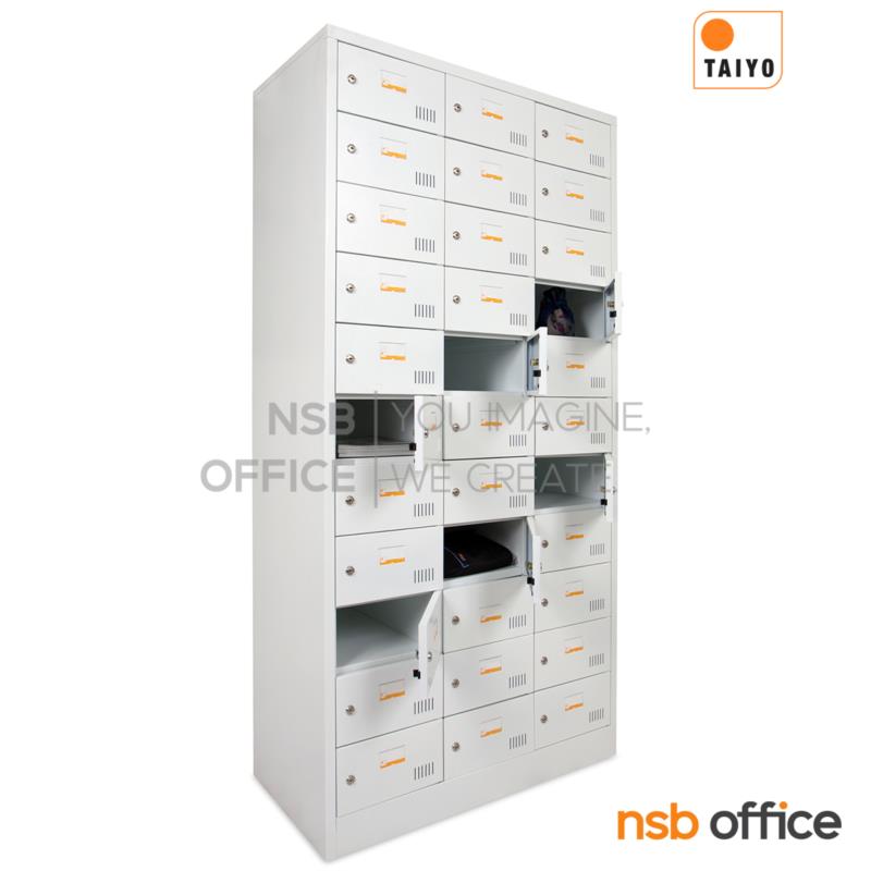 E08A046:ตู้ล็อคเกอร์ 33 ประตู ระบบกุญแจล็อค รุ่น LK33KN   