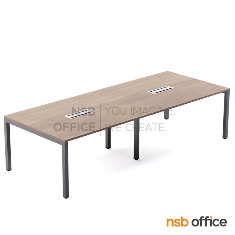 A05A217:โต๊ะประชุมทรงสี่เหลี่ยมยาว รุ่น moss (มอส) ขนาด 120D cm. ขาเหล็ก