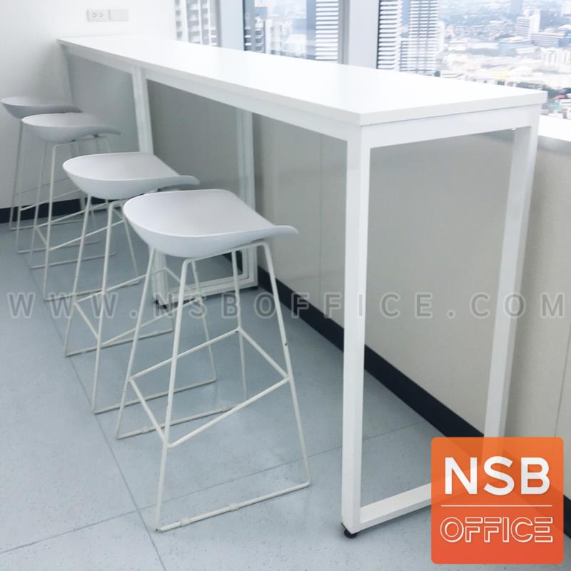 โต๊ะเคาน์เตอร์บาร์ รุ่น Villa (วิลลา) ขนาด 120W, 150W, 180W cm.  ขาเหล็ก