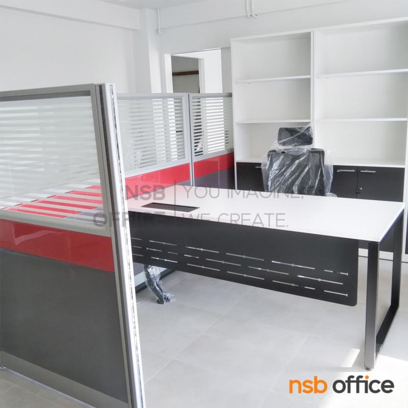 โต๊ะผู้บริหารหน้าตรง รุ่น Dexton (เด็กซ์ตอน)  บังตาเหล็ก