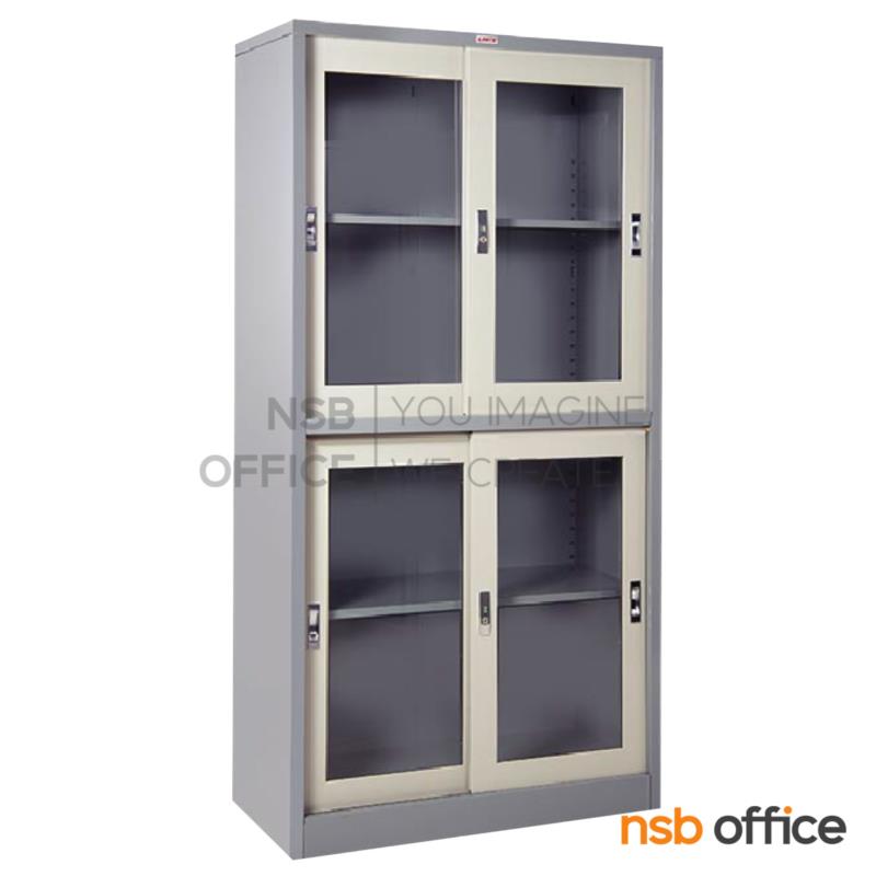 E29A094:ตู้เอกสารบานเลื่อนกระจกสูง รุ่น SLG-0613 ขนาด 91.4W* 45D* 181.7H cm. 